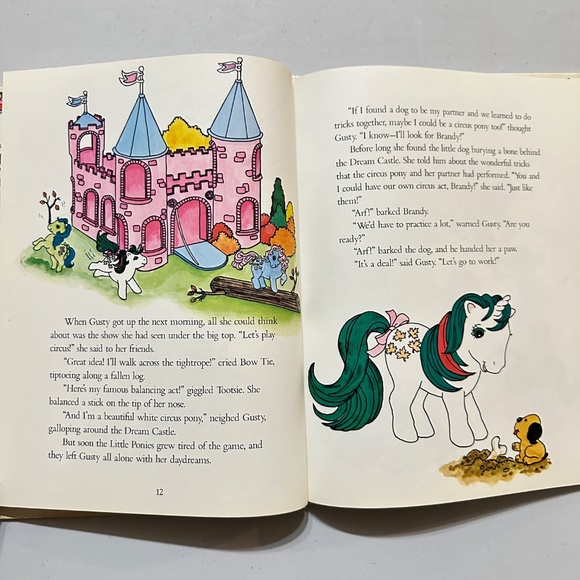 RARE Vintage 1985 My Little Pony Under the Big Top Hard Cover Story Book Bradley - Picture 8 of 13